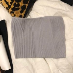 gray tube top